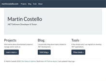 Tablet Screenshot of martincostello.com